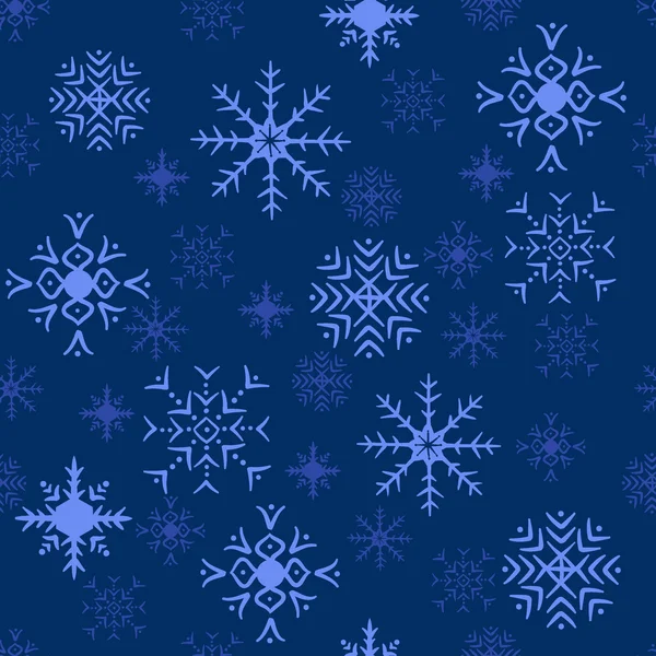 Copos de nieve fondo — Vector de stock