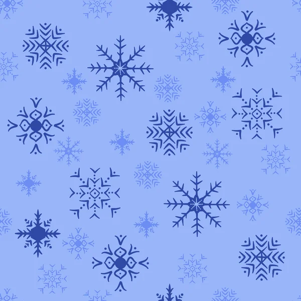 Copos de nieve fondo — Vector de stock