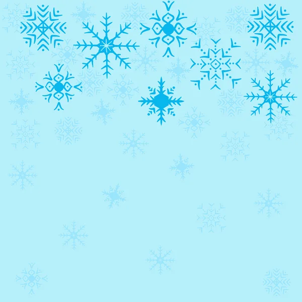 Copos de nieve fondo — Vector de stock