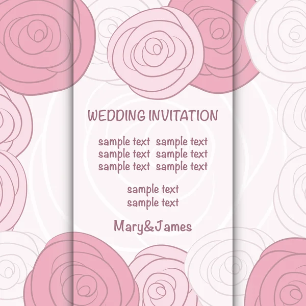 Wedding invitation card — Stock Vector