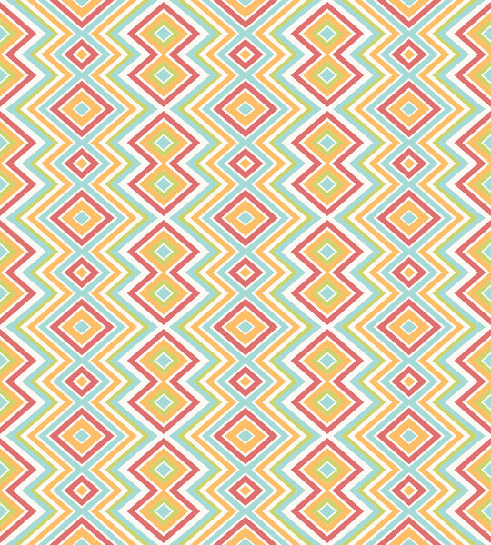 Rhombus pattern in retro colors