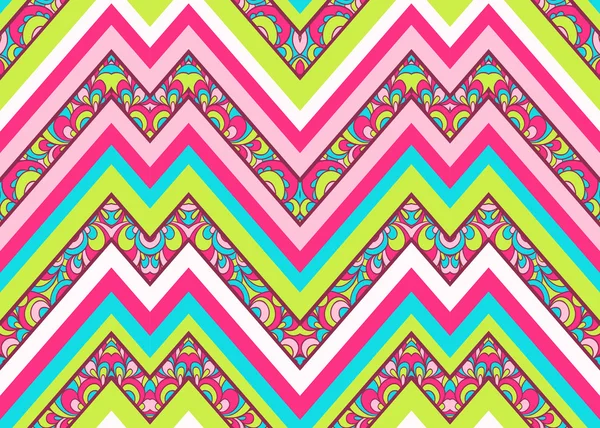 Colorful zig zag pattern — Stock Vector