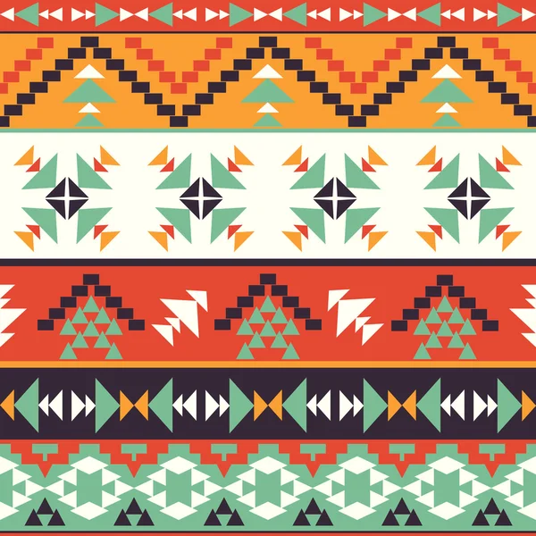 Kleurrijke Azteekse patroon — Stockvector