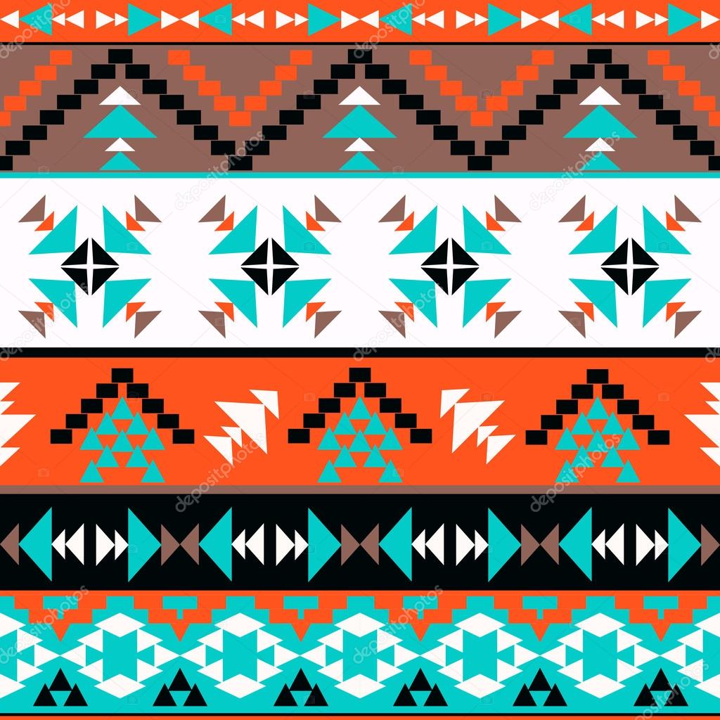 Colorful aztec pattern