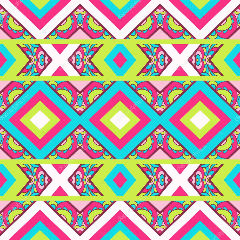 Colorful zig zag pattern Stock Vector Image by ©Smirno #35745715