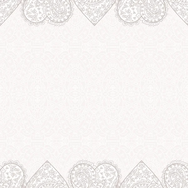 Card with lace hearts — Stock Vector