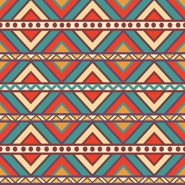 Seamless colorful aztec pattern — Stock Vector