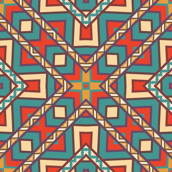 Sömlös färgglada aztec mönster — Stock vektor