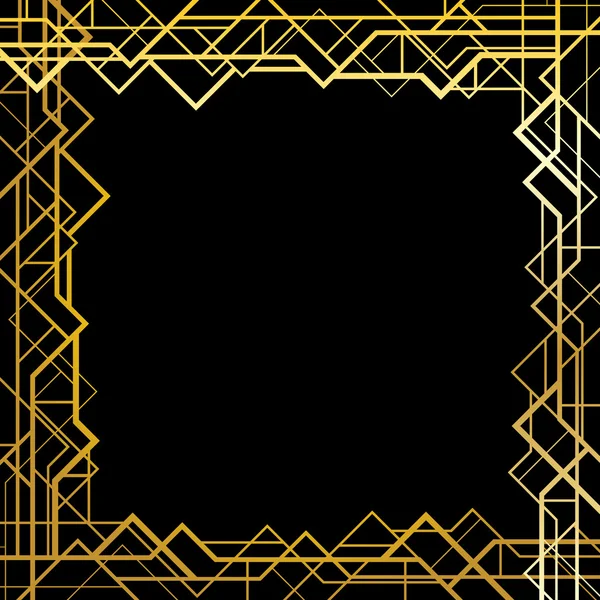Art deco geometric frame (1920's style) — Stock Vector ...