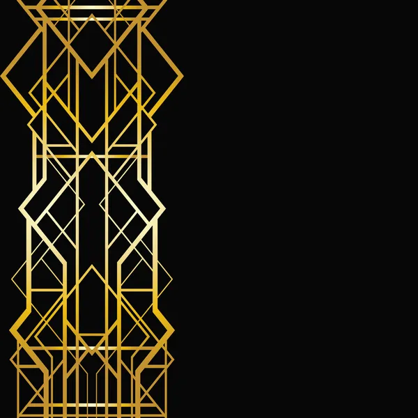 Art Deco geometrischer Rahmen (Stil der 1920er Jahre)) — Stockvektor