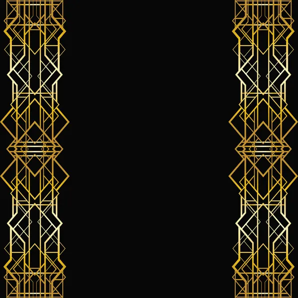 Art deco geometrik çerçeve (1920 's style)