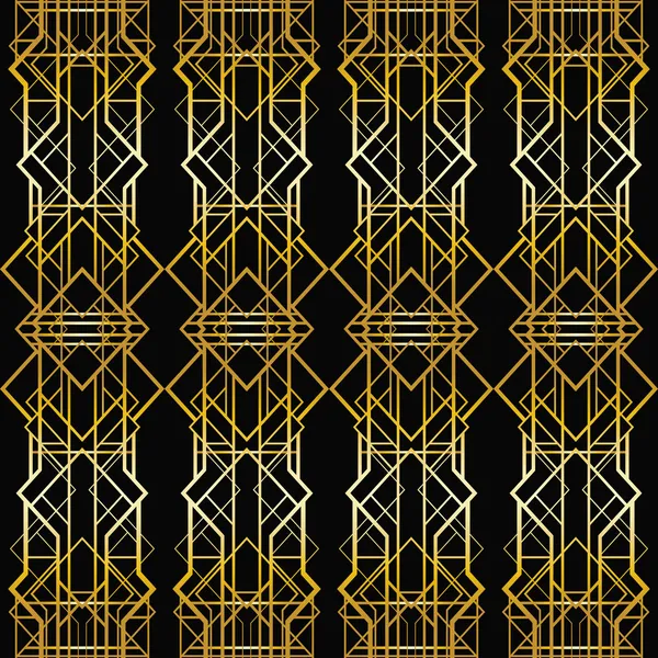 Art deco geometrische frame (1920 stijl) — Stockvector