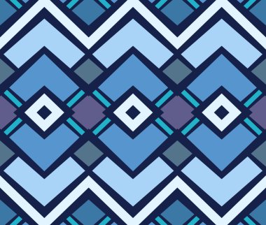 Dikişsiz vektör geometrik rhombus renk desen arka plan