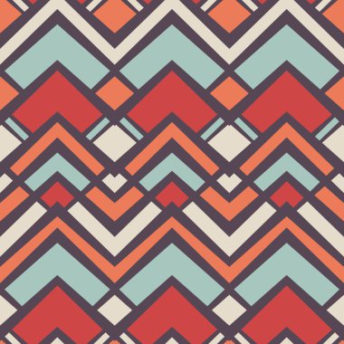 Dikişsiz vektör geometrik rhombus renk desen arka plan