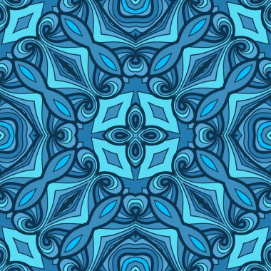 Dikişsiz soyut çizilmiş desen, dalgalar arka plan.