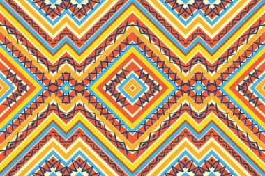 kesintisiz renkli Aztek desen