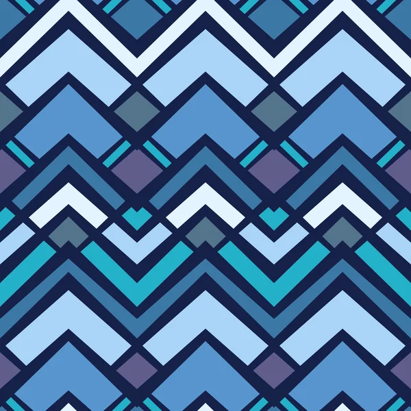 Fondo de patrón de color rombo geométrico vector inconsútil — Vector de stock