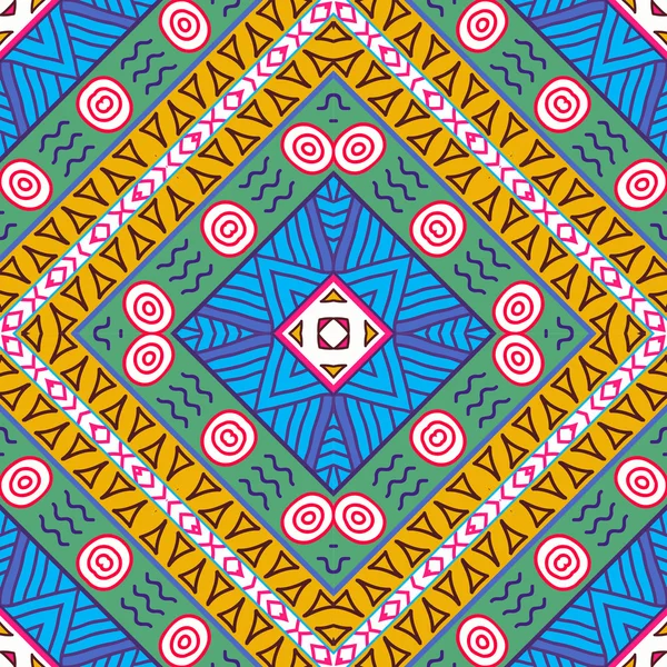 Seamless colorful aztec pattern — Stock Vector