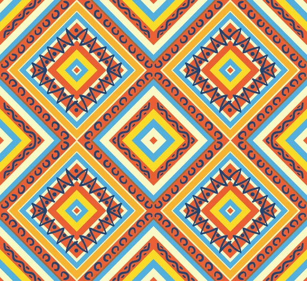 Seamless colorful aztec pattern — Stock Vector