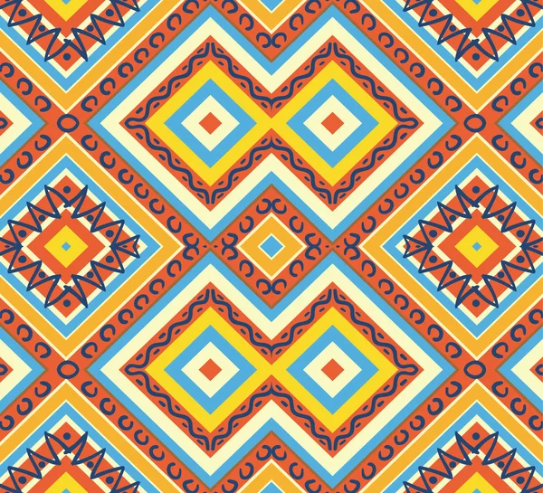 Seamless colorful aztec pattern — Stock Vector