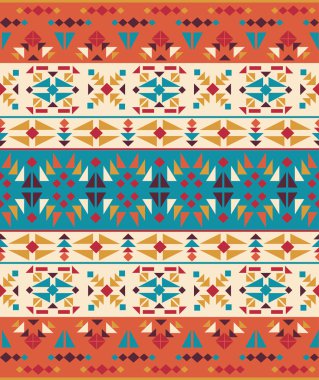 kesintisiz renkli Aztek desen