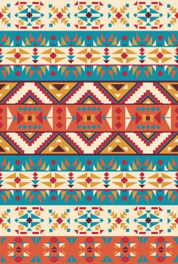 kesintisiz renkli Aztek desen