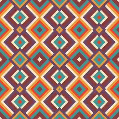 kesintisiz renkli Aztek desen
