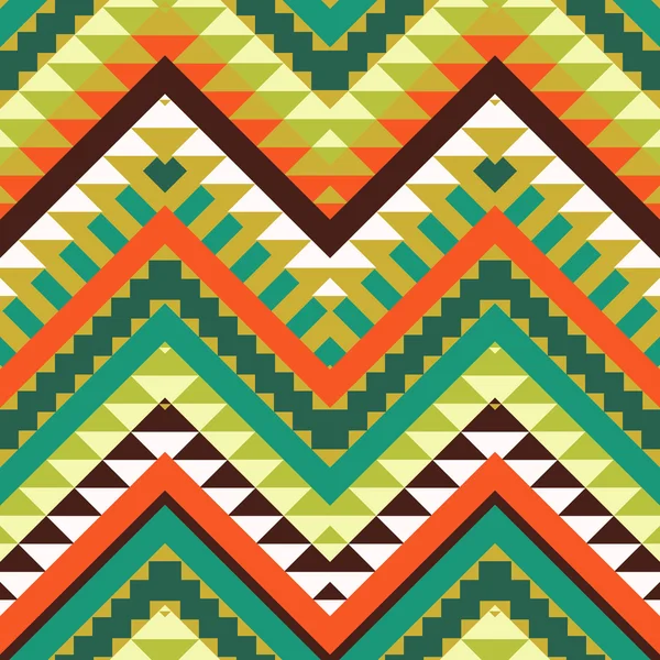 Modello azteco colorato senza soluzione di continuità — Vettoriale Stock