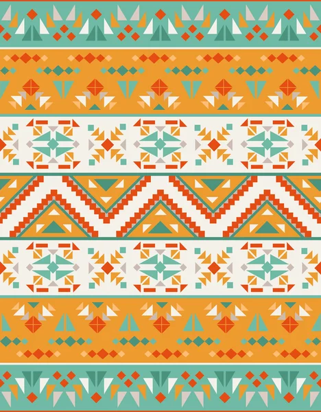 Безшовний кольоровий ацтековий візерунок — стоковий вектор