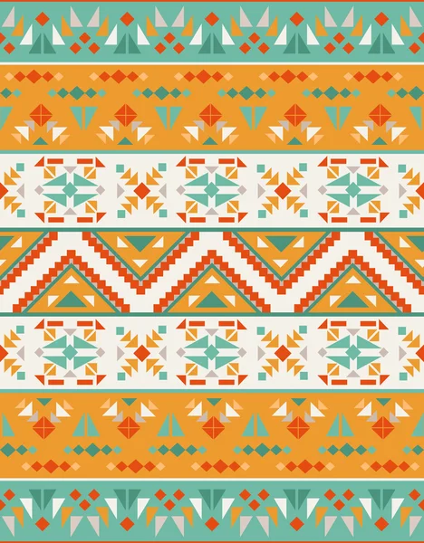 Seamless colorful aztec pattern — Stock Vector