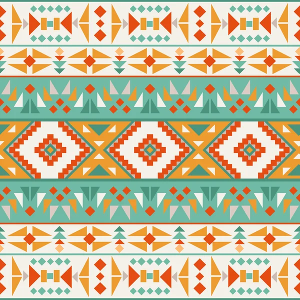 Seamless colorful aztec pattern — Stock Vector