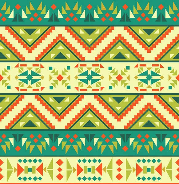 Seamless colorful aztec pattern — Stock Vector