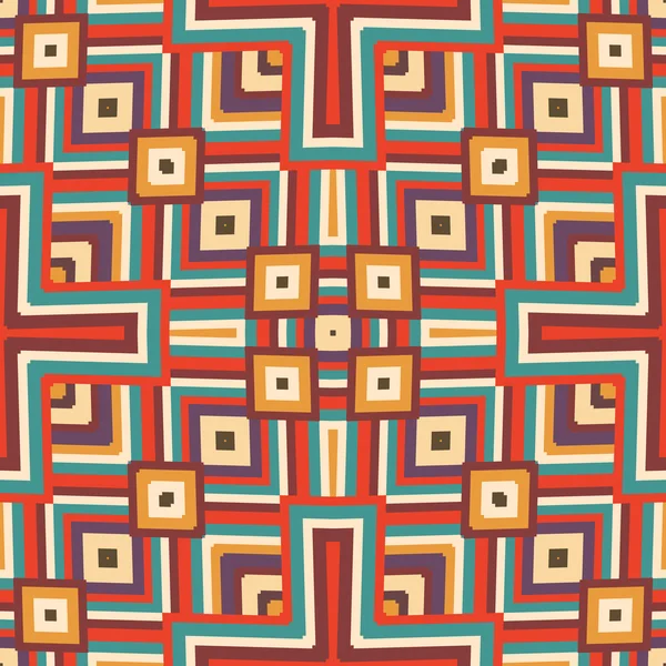 Seamless colorful aztec pattern — Stock Vector