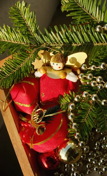 Background of Christmas decorations — Stock Photo, Image