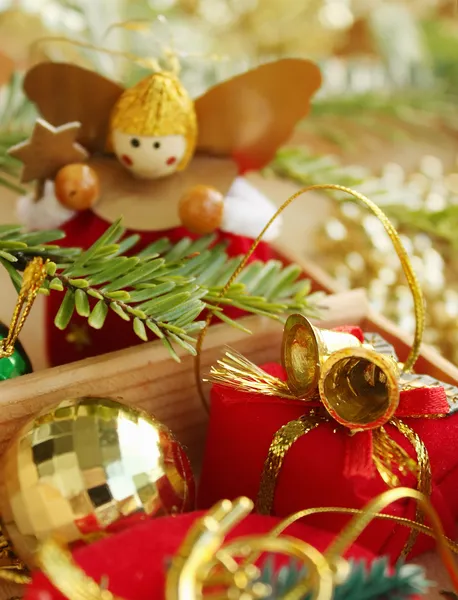 Background of Christmas decorations — Stock Photo, Image