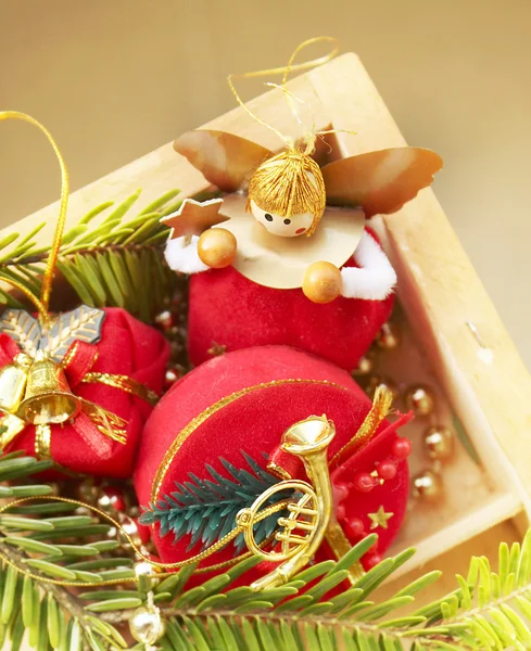 Background of Christmas decorations — Stock Photo, Image