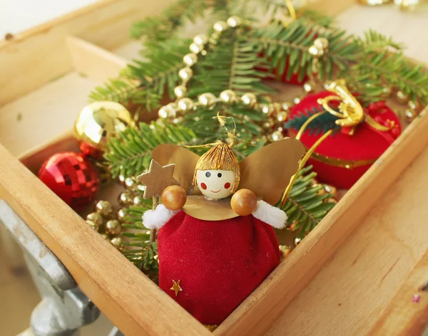 Background of Christmas decorations — Stock Photo, Image