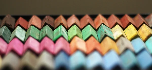 Barevné křídové pastely — Stock fotografie