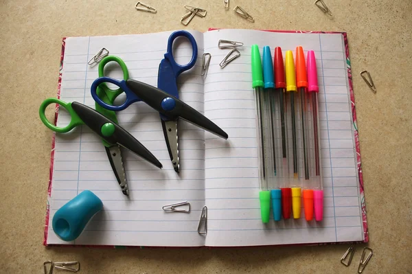 Outils de bureau couleur — Photo