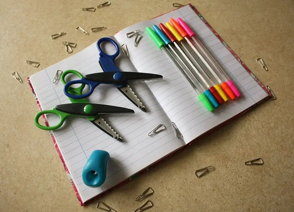 Outils de bureau couleur — Photo