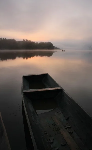 Sunrise on the river — Stock Photo, Image