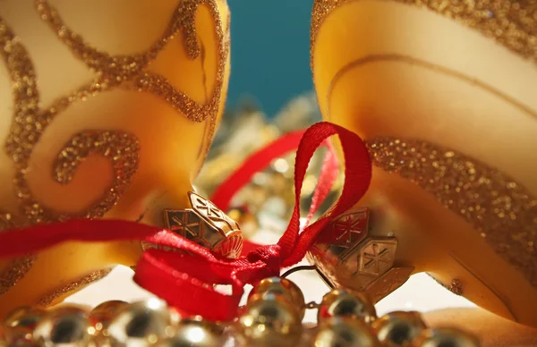 Bakgrund med jul dekorationer — Stockfoto