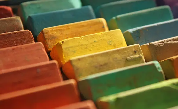 Pasteles de tiza de colores — Foto de Stock