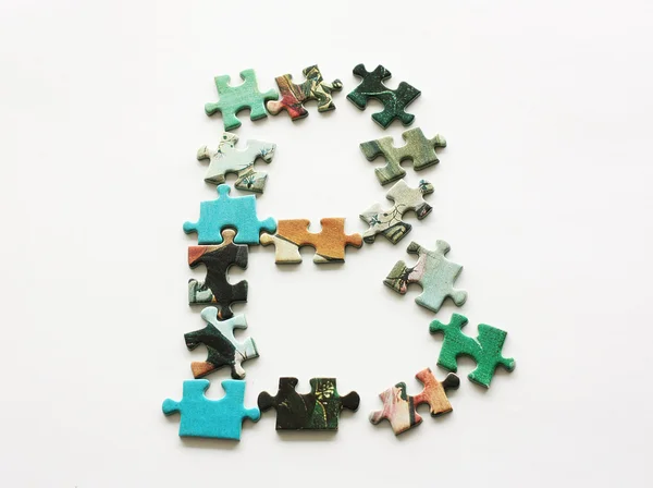 Puzzle letter — Stock Photo, Image