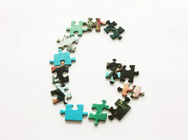 Puzzle letter — Stock Photo, Image
