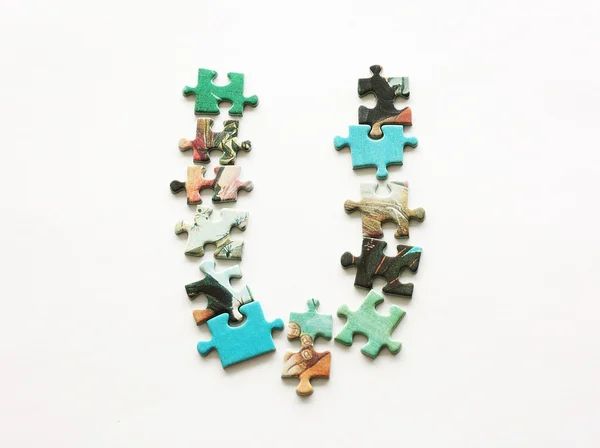 Puzzle dopis — Stock fotografie