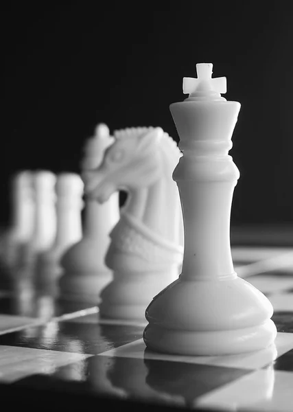 Conflict chess concept — Stock Photo, Image