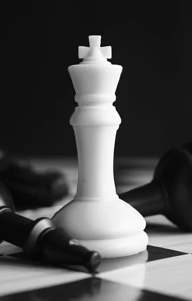 Conflict chess concept — Stock Photo, Image