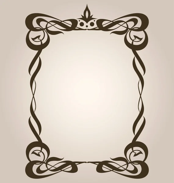 Classical Art Nouveau Frame — Stock Vector