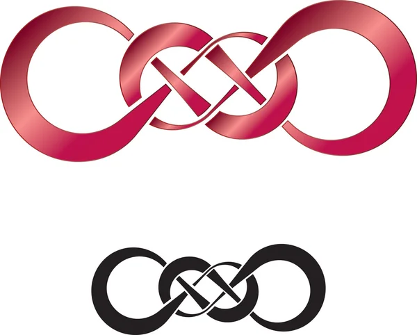 Infinity times infinity — Stock Vector